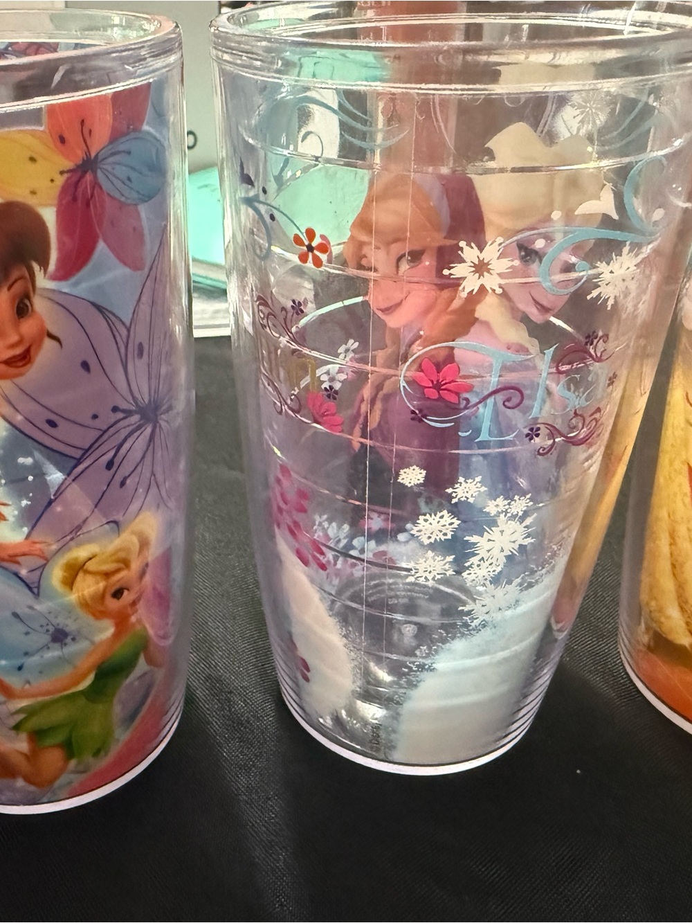 TERVIS Plastic TumblerTinker Bell ,Elsa frozen and Belle 10 Oz Insulated Cup O#A